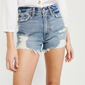 Abercrombie Hight Waisted Denim Shorts